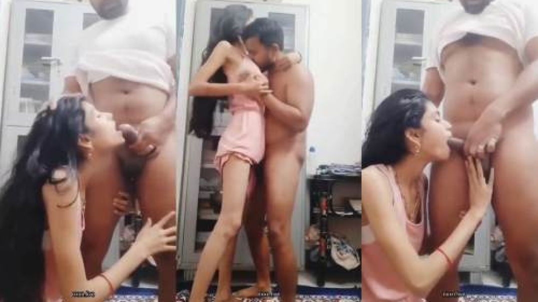 Horny Skinny Desi Girl Sex Blowjob | Real Moments