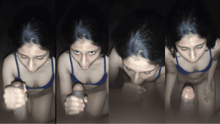 Throat outdoor cute indian girl deep cum lick